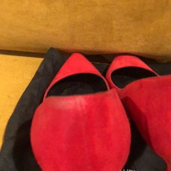 Saint Laurent Red suede Heels 36 1/2 - Picture 5 of 7